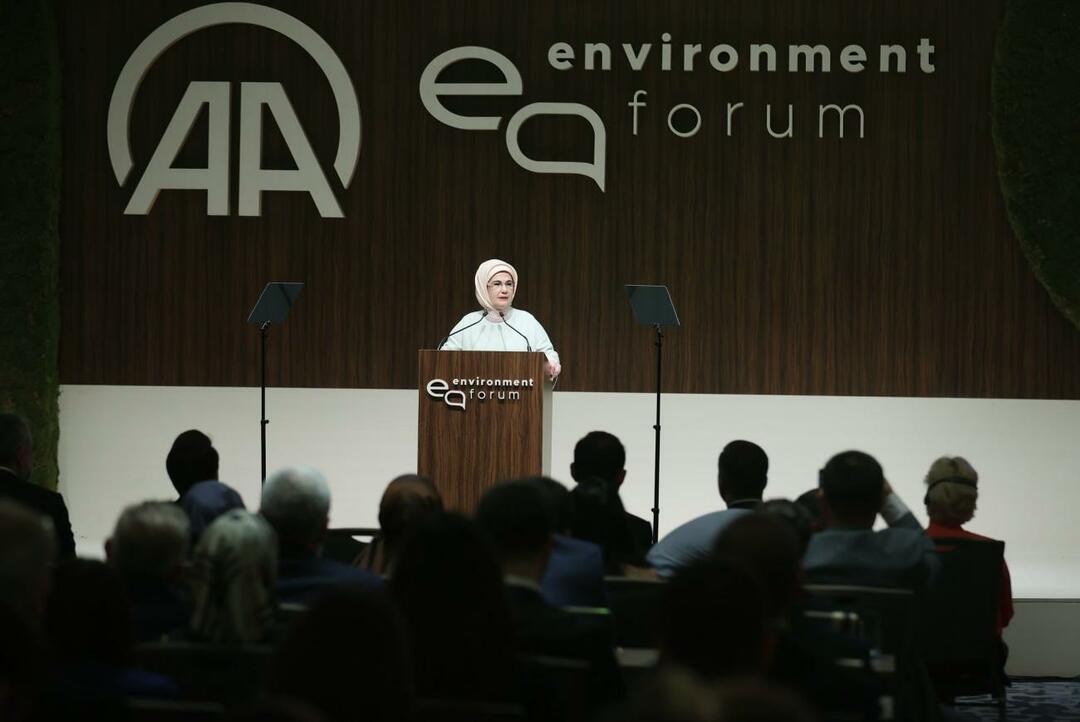 एमाइन एर्दोगन ने अंतर्राष्ट्रीय पर्यावरण फोरम में भाग लिया!