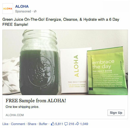 aloha facebook लीड जनरेशन विज्ञापन