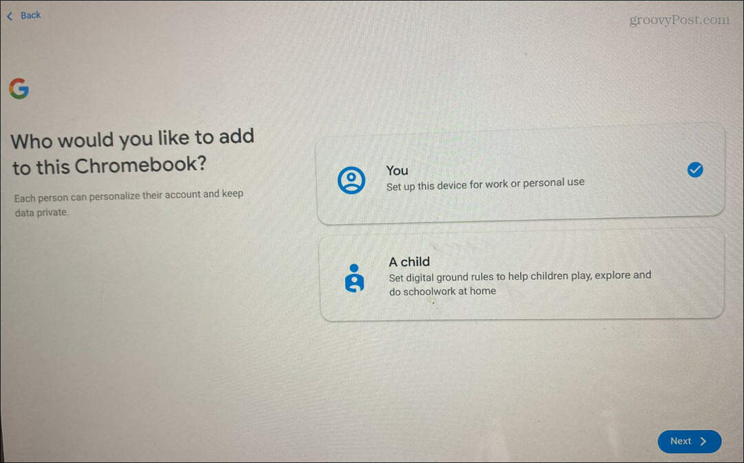 Chromebook पर उपयोगकर्ता जोड़ें