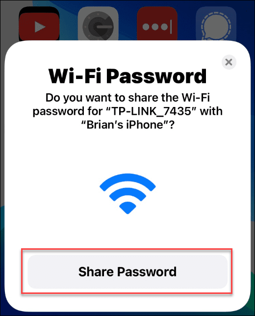 IPhone पर वाई-फाई पासवर्ड साझा करें