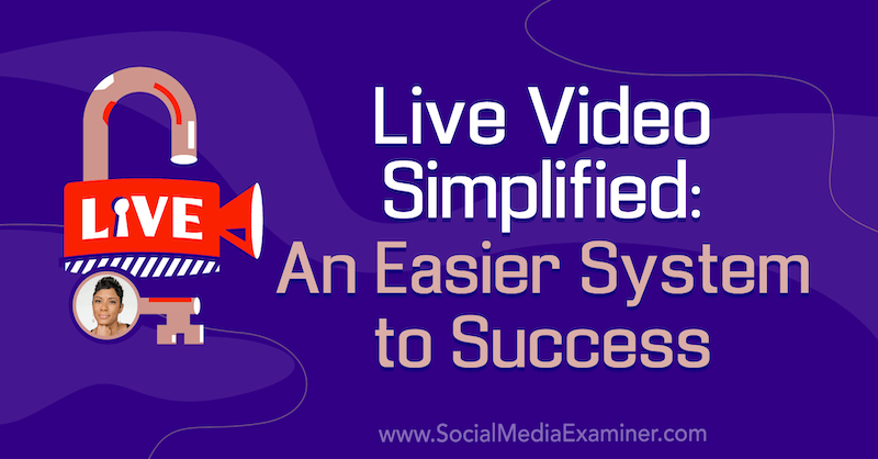 लाइव वीडियो सरलीकृत: सोशल मीडिया मार्केटिंग पॉडकास्ट पर तान्या स्मिथ से अंतर्दृष्टि की सफलता के लिए एक आसान प्रणाली।