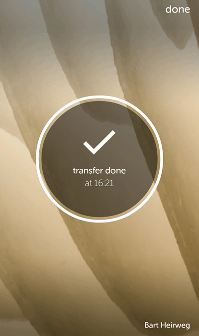 WeTransfer Android पूरा