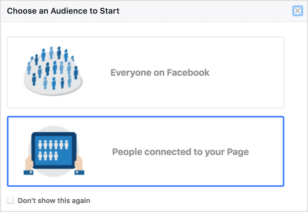 फेसबुक ऑडियंस इनसाइट्स में अपने पेज से जुड़े लोगों का चयन करें।