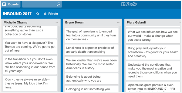 trello के साथ लाइव ब्लॉगिंग नोट्स