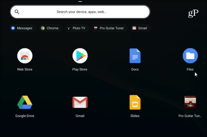 1 Chromebook फ़ाइलें ऐप