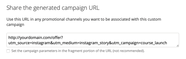 किसी URL, चरण 2 में UTM पैरामीटर कैसे जोड़ें।