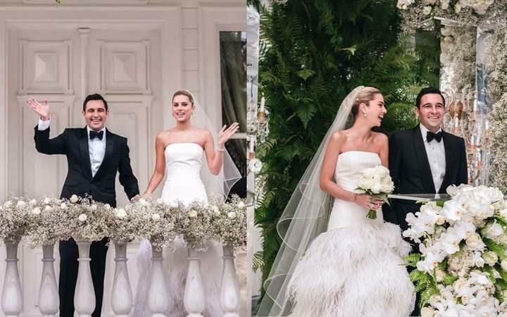 Hacı और Nazlı Sabancı जोड़े की शादी की तस्वीरें