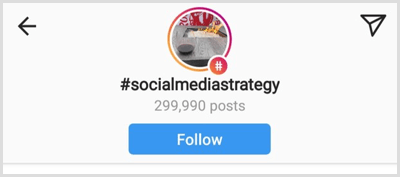 एक विशिष्ट Instagram हैशटैग के लिए कुल पोस्ट की संख्या