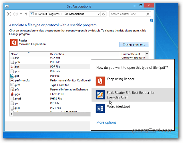 विंडोज 8 डेस्कटॉप प्रोग्राम में पीडीएफ और तस्वीरें खोलें