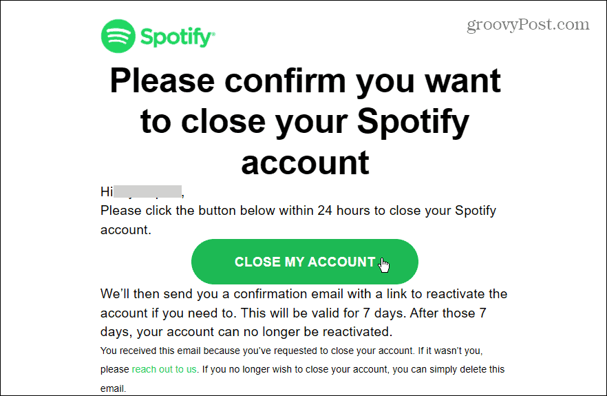 ईमेल सत्यापित करें Spotify हटाएं