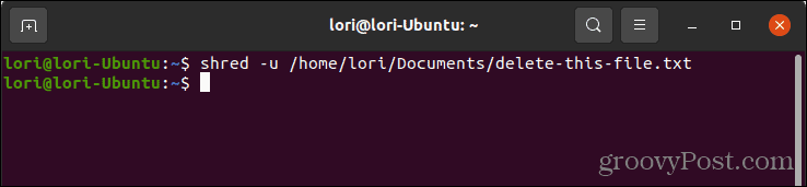 Linux में श्रेड कमांड का उपयोग करके किसी फ़ाइल को सुरक्षित रूप से हटाएं