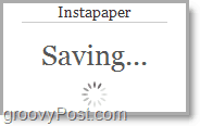 instapaper एक वेब पेज की बचत