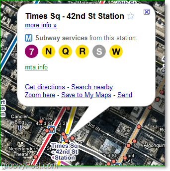 Google मानचित्र आपको यह भी बताएंगे कि प्रत्येक स्टेशन पर कौन सी सेवाएं उपलब्ध हैं