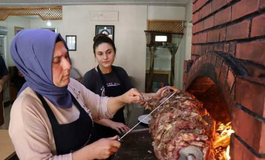 एरज़ुरम में माँ और बेटी की ओर से पहली बार! वे कैग कबाब की दुकान चलाते हैं