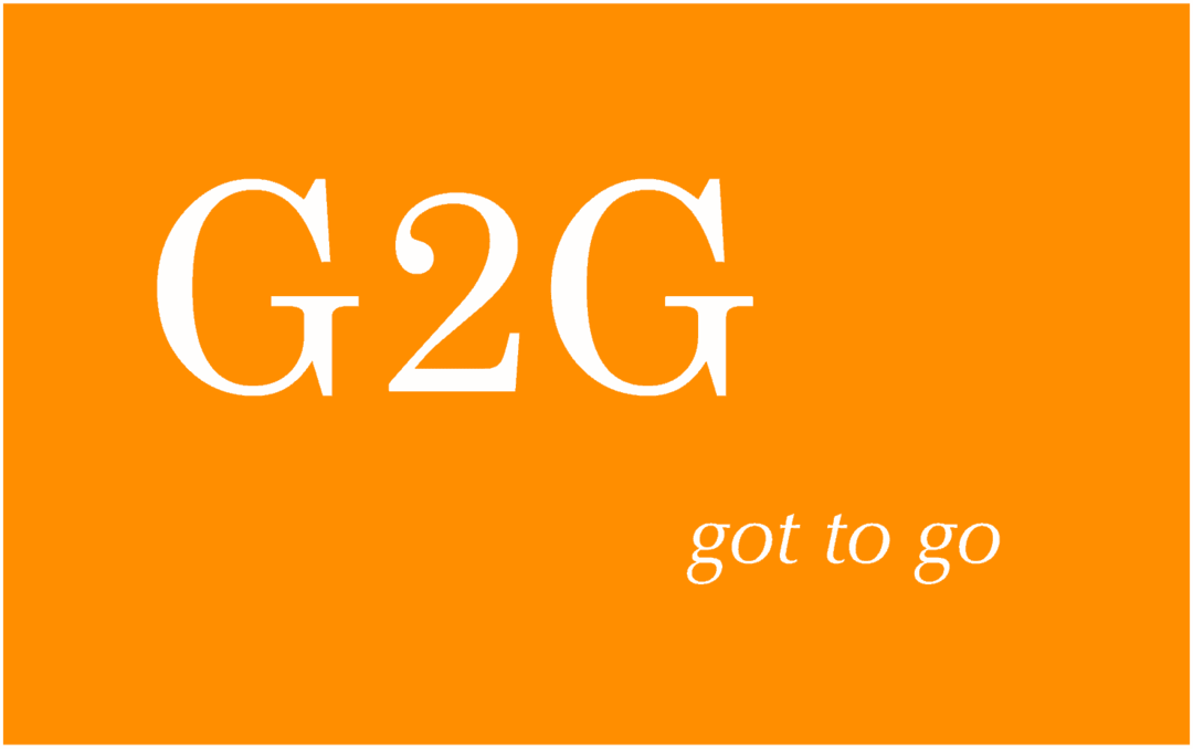 G2G का क्या अर्थ है और आप इसका उपयोग कैसे करते हैं?