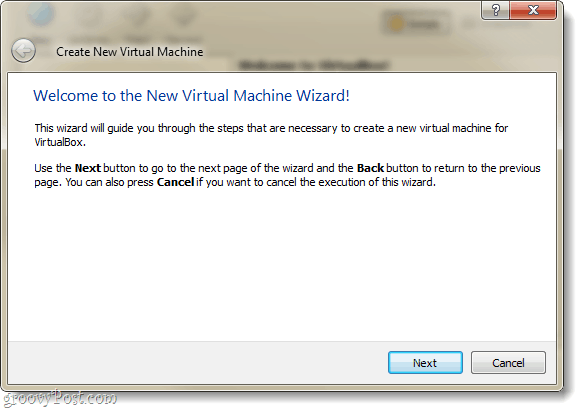 virtualbox नई वर्चुअल मशीन विज़ार्ड