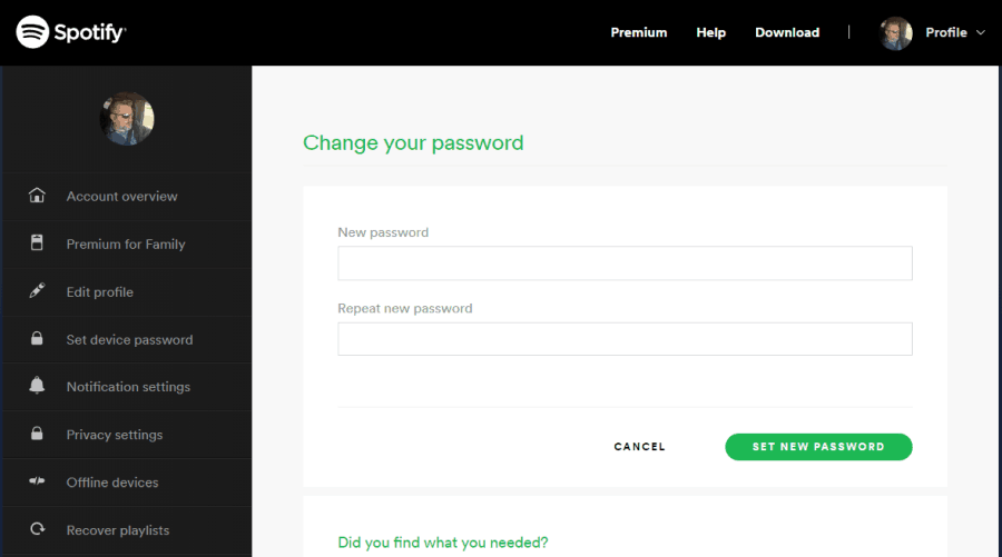 पासवर्ड रीसेट करें