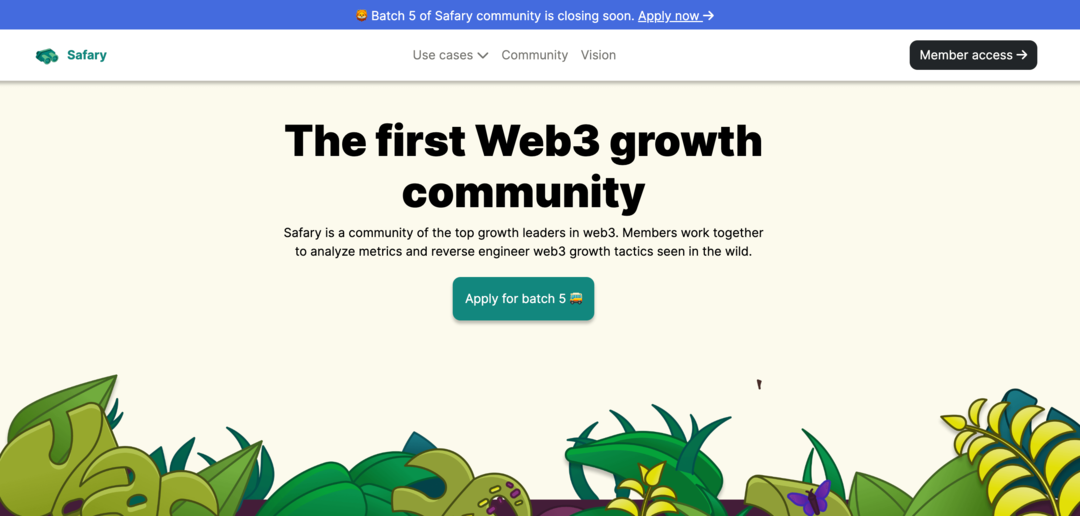 सफारीक्लब-वेब3-व्यापार-समुदाय