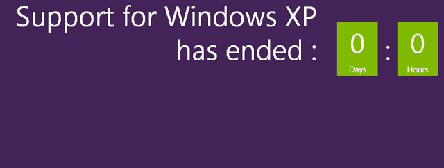 Microsoft XP समर्थन समाप्त करता है