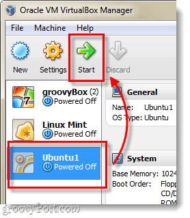 ubuntu vm शुरू करें