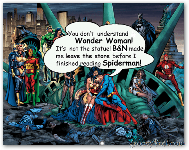 b & n DC कॉमिक्स को किक आउट कर रहा है