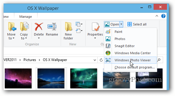 प्रोग्राम विंडोज एक्सप्लोरर चुनें