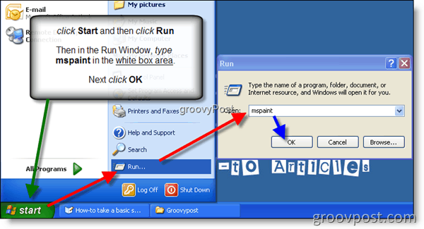 Windows XP में स्क्रीन शॉट लें