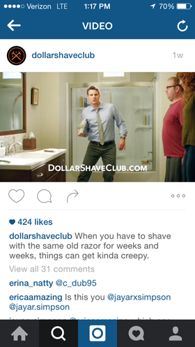 डॉलर दाढ़ी क्लब इंस्टाग्राम वीडियो