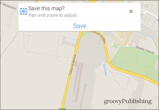 Google मानचित्र पैन को बचाते हैं