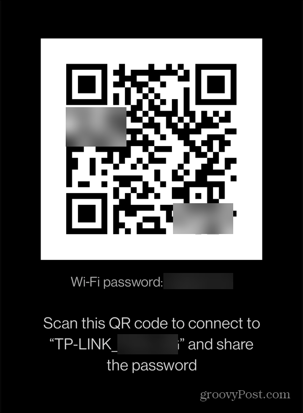 वाई-फाई पासवर्ड क्यूआर कोड