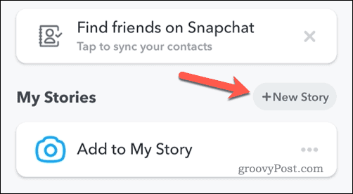 एक नई स्नैपचैट कहानी बनाना