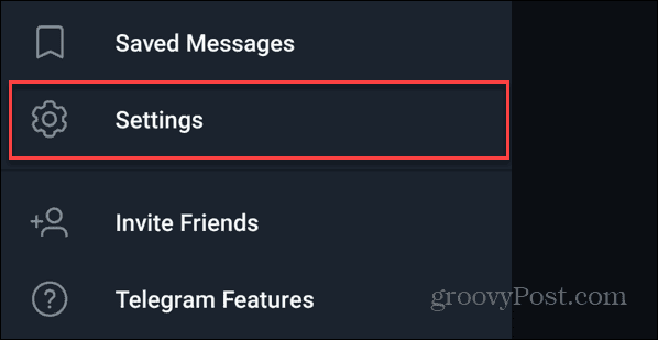 एंड्रॉइड पर टेलीग्राम सेटिंग्स