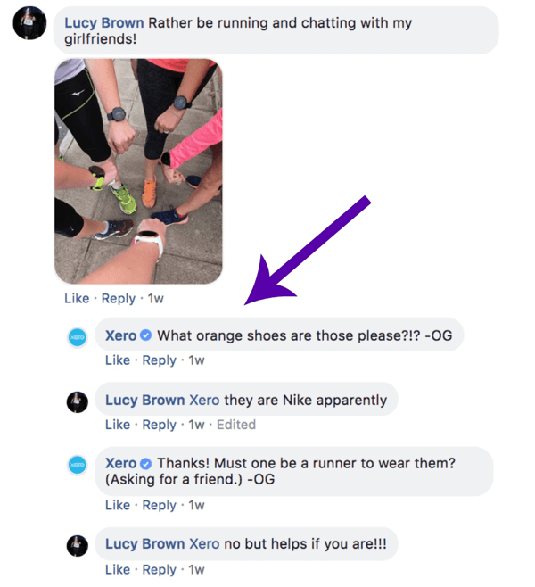 फेसबुक पोस्ट पर टिप्पणी करने वाले शून्य का उदाहरण।