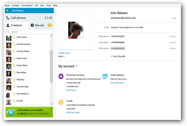 Skype 6.1 Windows के लिए अद्यतन में Outlook एकीकरण शामिल है