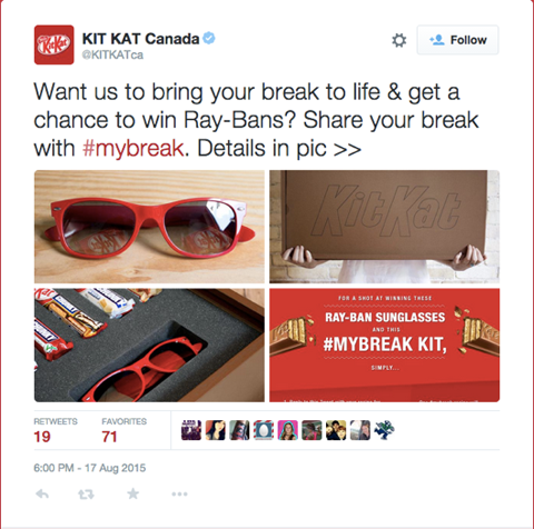 किटकैट का ट्वीट