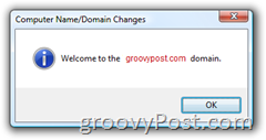 Windows Vista एक सक्रिय निर्देशिका AD डोमेन स्वागत स्क्रीन में शामिल हों
