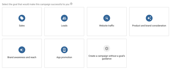 YouTube विज्ञापन अभियान, चरण 4 कैसे सेट करें, YouTube विज्ञापन उद्देश्य, अभियान उद्देश्य विकल्प चुनें