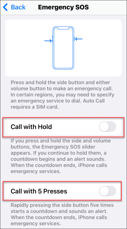iPhone पर आकस्मिक 911 कॉल को रोकें