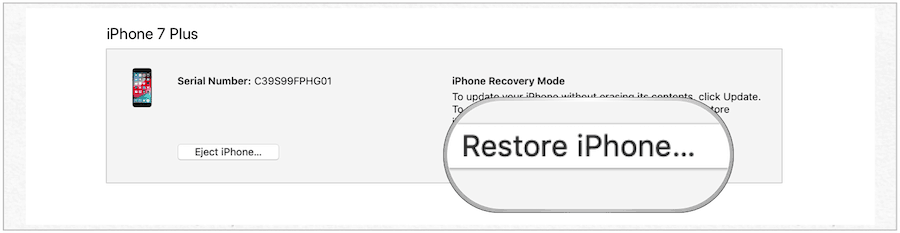 iphone पुनर्स्थापित करें