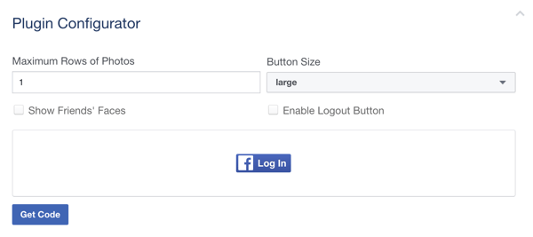 अपने फेसबुक लॉगिन बटन को अनुकूलित करें।