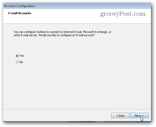 Outlook.com आउटलुक हॉटमेल कनेक्टर - क्लाइंट - 2 सेटअप करें
