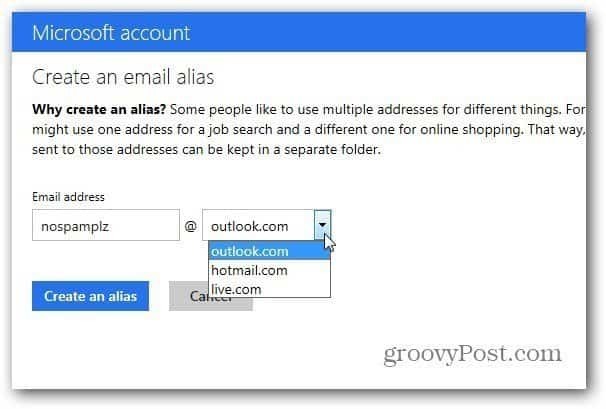 Microsoft समाप्त होने वाला Outlook.com उपनामों के लिए खाता समर्थन लिंक किया गया