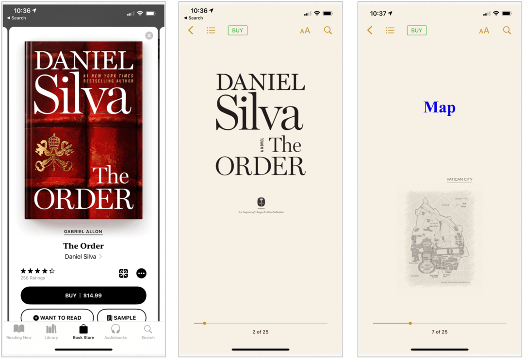 IPhone पर Apple पुस्तकें