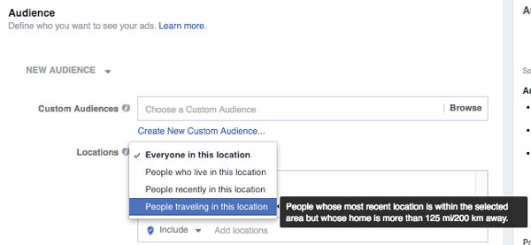फेसबुक विज्ञापन लक्ष्यीकरण