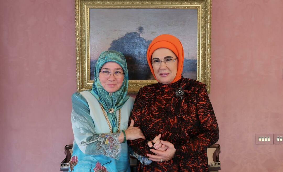 प्रथम महिला एर्दोआन ने मलेशिया की महारानी से मुलाकात की!