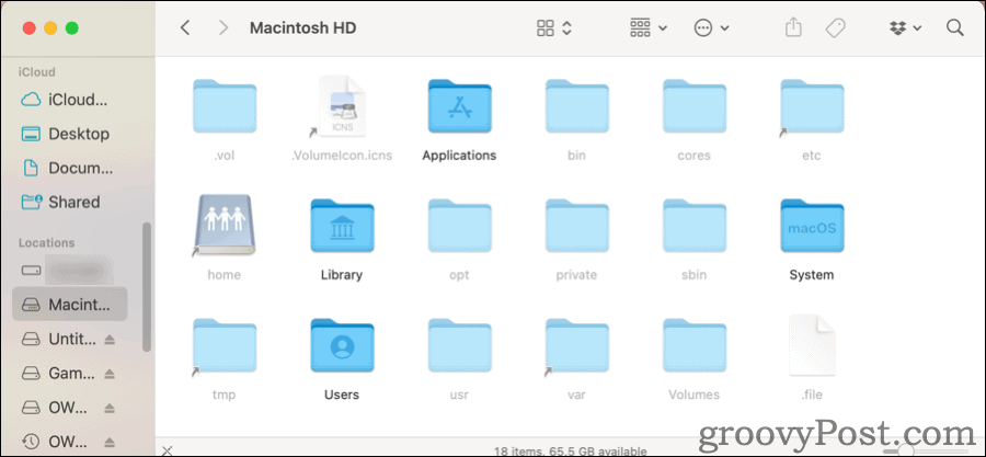 Mac पर Finder में छिपी हुई फ़ाइलें दिखाएँ