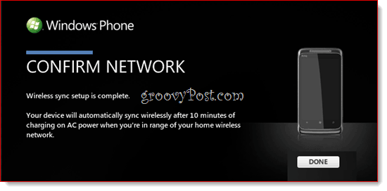 Zune के साथ विंडोज फोन 7 वायरलेस सिंक