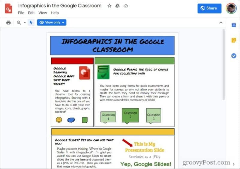 गूगल ड्राइंग इन्फोग्राफिक्स