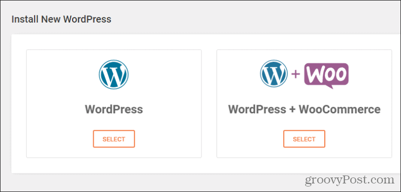 WordPress एक क्लिक स्थापित करें