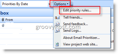 माइक्रोसॉफ्ट ईमेल प्राथमिकता:: groovyPost.com